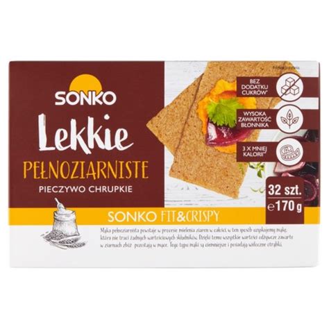 Sonko Pieczywo chrupkie Lekkie pełnoziarniste 170g 13130140776 Allegro pl