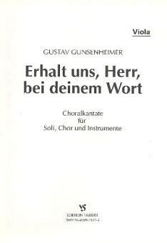 Erhalt Uns Herr Bei Deinem Wort Gustav Gunsenheimer Noten F R