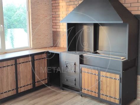 Барбекю комплекс из металла для беседки "Егерь" от производителя METAL ...