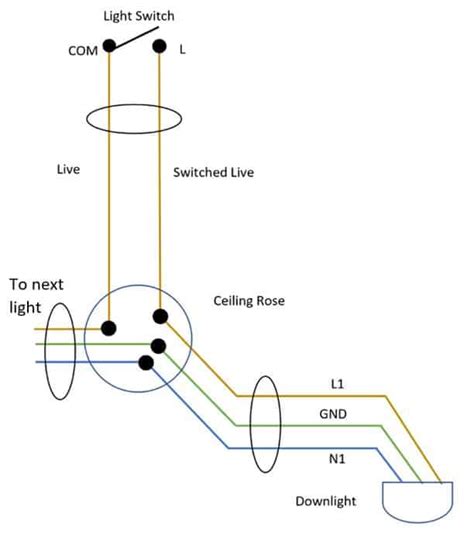 Lighting Circuit Wiring Diagram Downlights