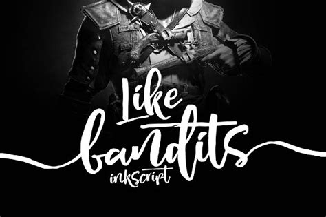 Like Bandits Ink Font By Rabbittype Creative Fabrica