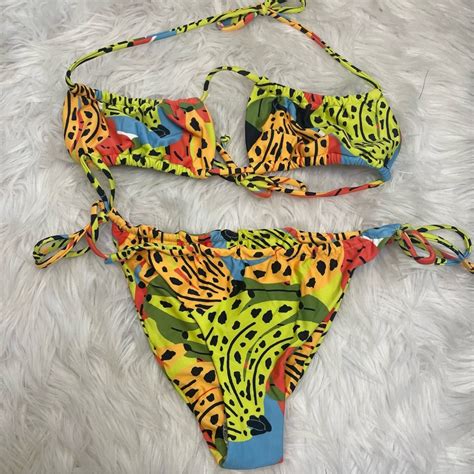 Free People Its Now Cool Square Tie Bikini Nwot Gem