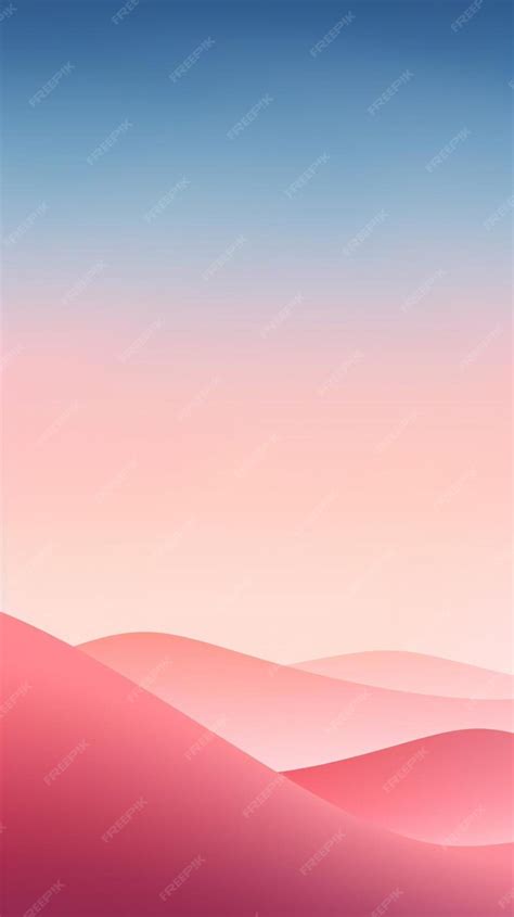 Premium Photo | A pink sunset over the mountains