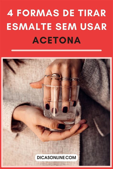 Como Tirar O Esmalte Da Unha Sem Acetona - 4 formas de tirar esmalte sem acetona | Acetona, Esmalte, Remover unhas ...