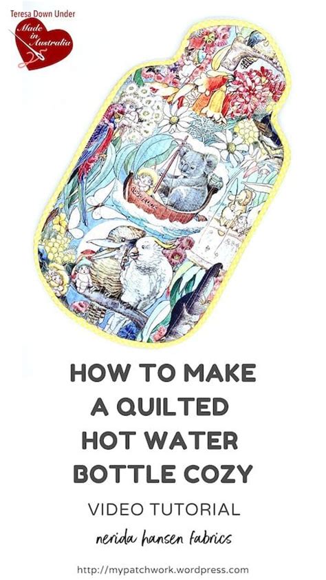 Quilted Hot Water Bottle Video Tutorial Sewn Up