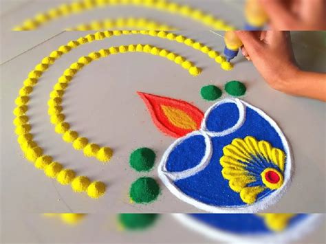 Diwali Rangoli Best And Simple Designs Rangoli Kese Bnaye Diwali Rangoli Ki Photo Krmp Diwali