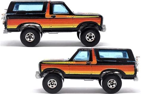 BRONCO 4 WHEELERのレビュー金型廃盤の3代目ブロンコ Hot Wheels 情報まとめ ホットウィール にわかマニア