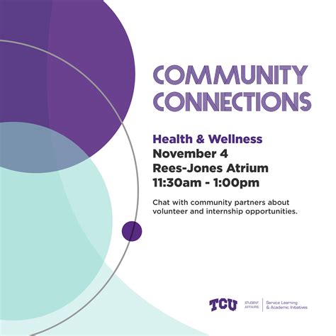 What2Do@TCU | Community Connections: Health & Wellness