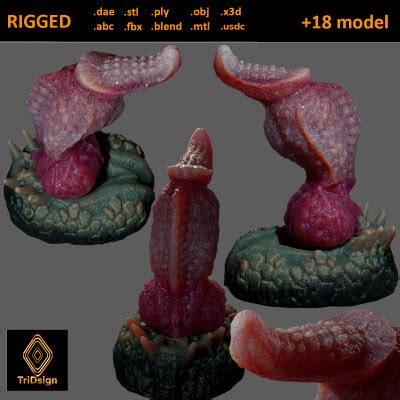 Fantasy Dragon Dildo Grimosh Rigged D Model By TriDsign