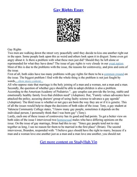 Gay Rights Essay Gay Rights Essay Gay Rights Two Men Are Walking Down The Street Very