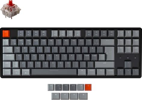 Keychron K8 RGB Aluminium Hot Swap TKL mekaaninen näppäimistö Gateron Red kytkimet