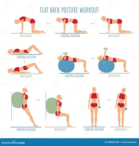 Workout for Flat Back Posture. Educational Instructions for ...