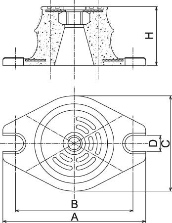 Вибрационные опоры для компрессора
