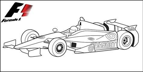 Formula 1 Racing Cars Coloring Pages - Coloring Pages