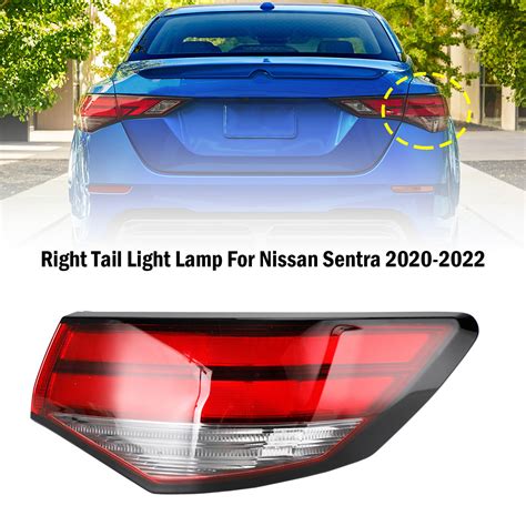 Right Nissan Sentra 2020 2022 Tail Light Lamp Mad Hornets