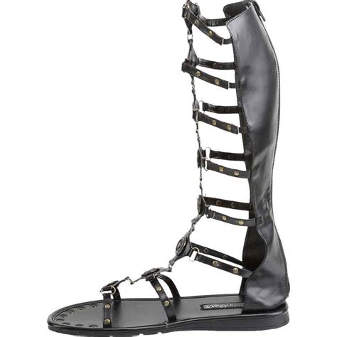 Roman Warrior Sandals Medieval Collectibles In 2021 Knee High