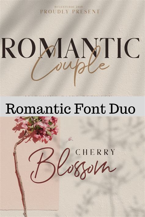 Romantic Couple Font Duo A Script Font By Bluestudio