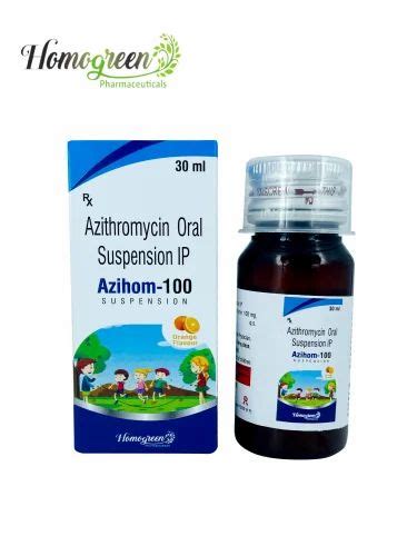 Azithromycin 100 Mg Suspension Packaging Size 30ml At ₹ 55 Bottle In Panchkula