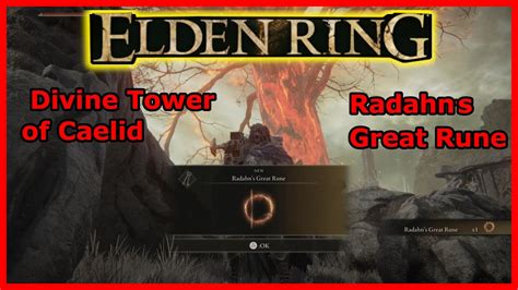 Elden Ring Radahn S Great Rune Location Easy Guide Divine Tower Of