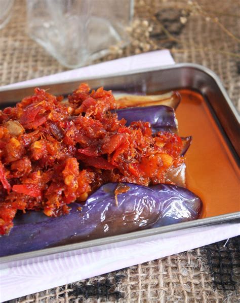 Cherry On A Cake BRINJAL IN DRIED SHRIMP SAMBAL TERUNG MASAK SAMBAL