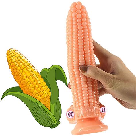 Weicher Konvexer Flüssiger Silikon Penis Mais Dildo Sauger