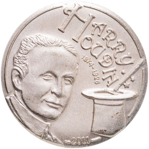 Монета Палау 2 доллара 2011 "Гарри Гудини. Магическая коробка ...
