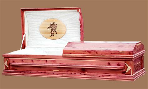 Red Cedar handmade Wooden Caskets and Lining