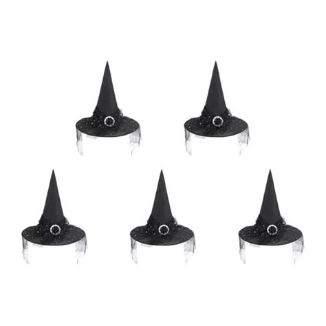 Halloween Witch Hat Mini Pointy Witch Hat For Halloween Cosplay Party