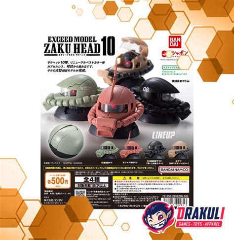 Jual Gacha Gashapon Gundam Exceed Model Zaku Head 10 Di Seller Drakuli