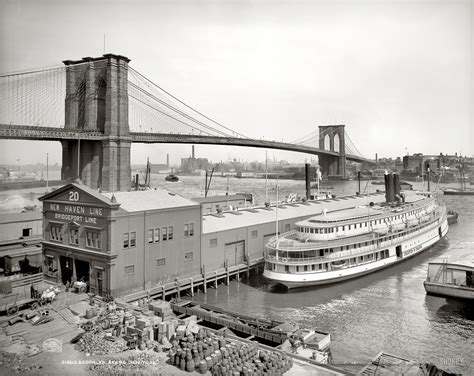 Shorpy Historical Picture Archive :: Brooklyn Bridge: 1905 high
