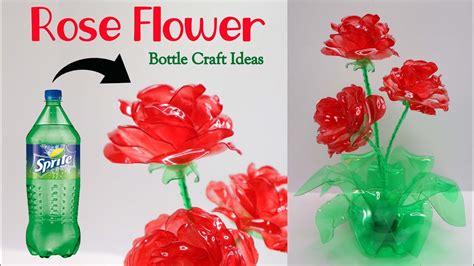 Bunga Mawar Dari Botol Plastik Bekas Rose From Plastic Bottle Craft