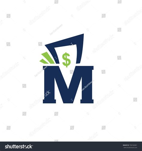 Logo Money Vector Flat Template Stock Vector (Royalty Free) 758182801