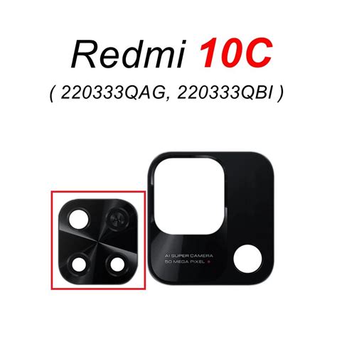 VETRO DI CAMERA PER XIAOMI REDMI 10C (220333QAG 220333QBI 220333QNY ...