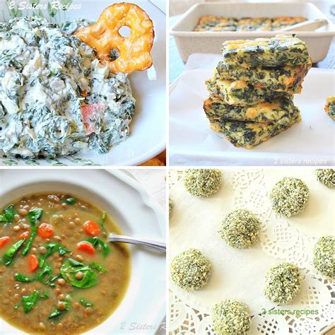 30 Delicious Spinach Recipes - 2 Sisters Recipes by Anna and Liz