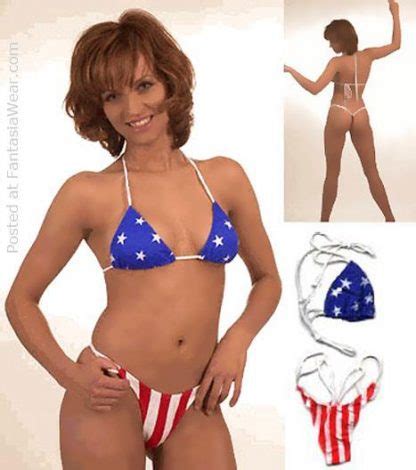 American Flag Micro Thong Bikini Pc Set Ss X Redneckwear