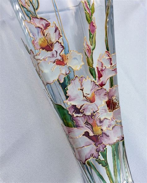 Вазы ручной работы. Заказать Хрустальная ваза Гладиолусы. Artanett ...