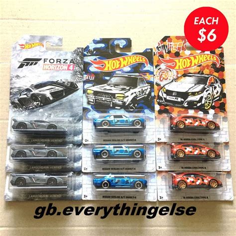 Hot Wheels Mainline Jdm Nissan Skyline Gt R Bnr Bcnr Honda Civic Mazda Rx Nissan Z