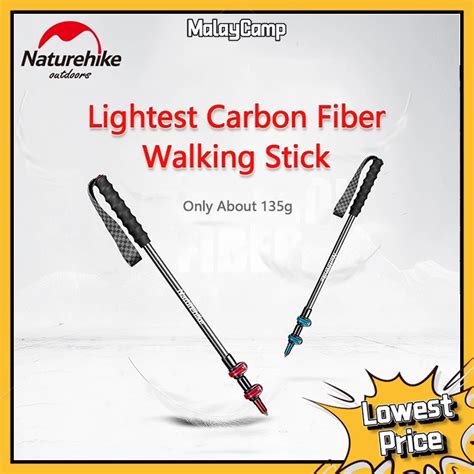 Naturehike Ultralight Trekking Pole Carbon Fiber Foldable Walking Stick