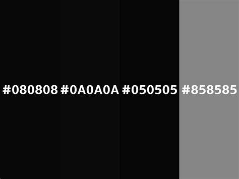 Vampire black color (Hex 080808)