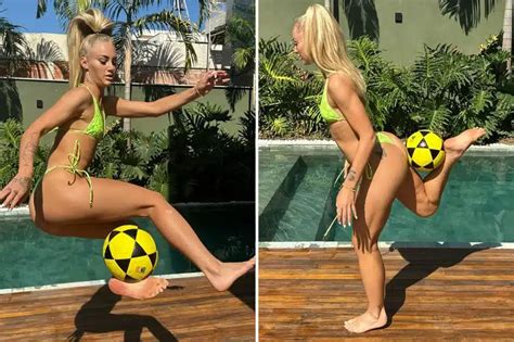 Footballer Alisha Lehmann Wows Fans Showcasing Her Skills In A Bikini Yebscore