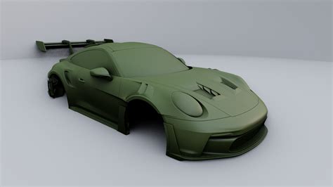 🚗 Porsche 911 Gt3 Rs 2023・ Stl File For 3d Printing・cults