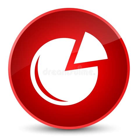 Bottone Rotondo Rosso Elegante Dellicona Del Grafico Illustrazione Di