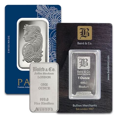 1 Oz Rhodium Bars for Sale - Buy 1 Oz Rhodium Bars - Money Metals Exchange