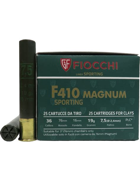 Cartucce Fiocchi F Magnum Sporting Cal G Piombo E