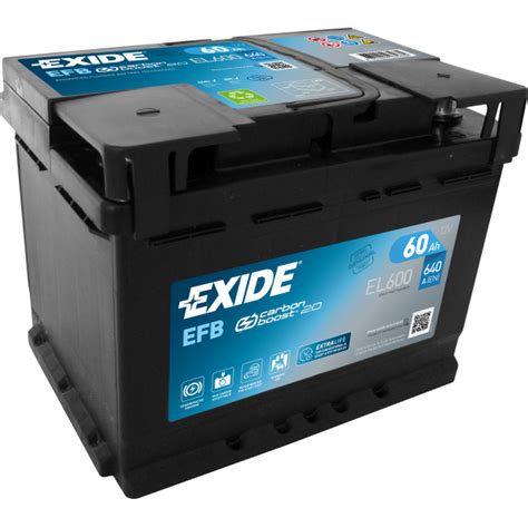 Batterie Exide Efb L V Ah A X X D El