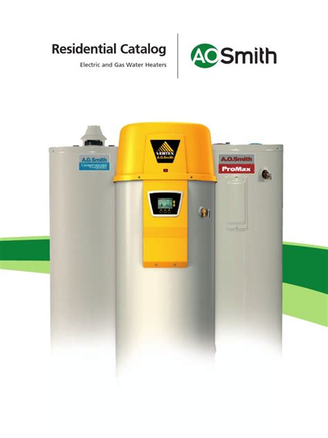 A O Smith Residential Water Heater Catalog Pdf Water 49 Off