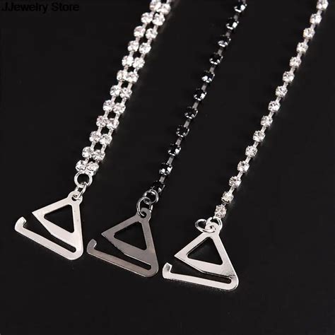 Pair Plated Metallic Sexy Rhinestone Bra Straps For Women Elegant Crystal Bra Shoulder Lingerie