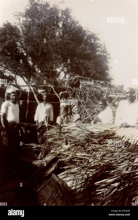Building A Hut India Stock Photo Alamy