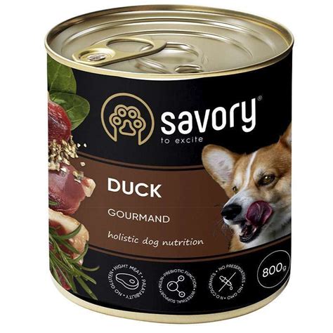 Savory Dog Adult Duck - Сейвори консервы для взрослых собак с уткой 800 ...