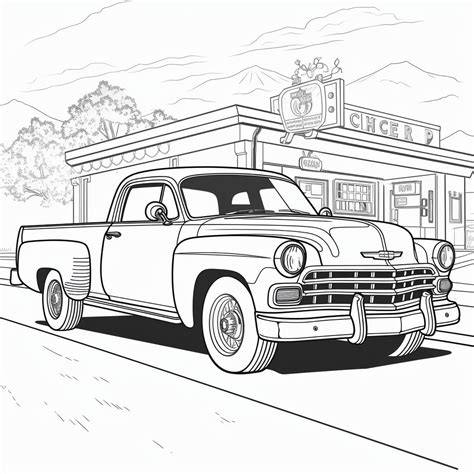 Desenho De Carro Chevrolet Para Colorir